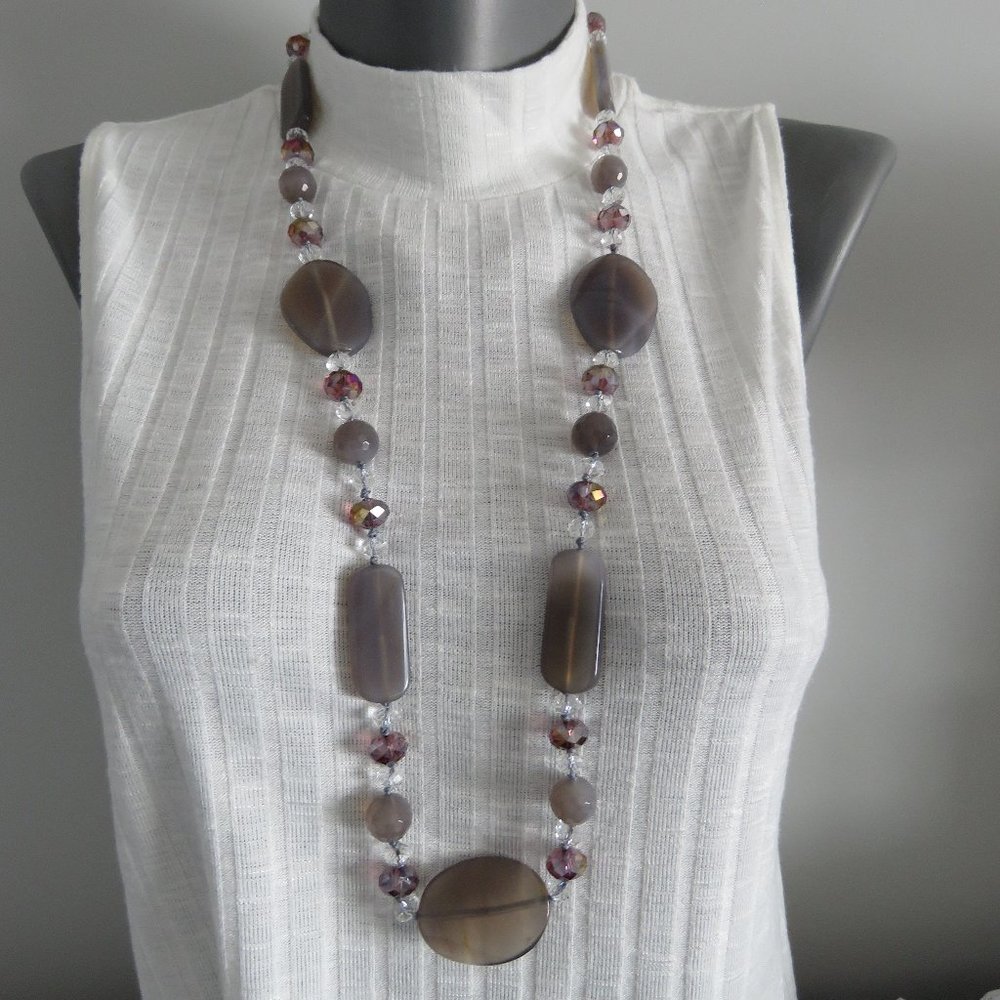Mid Century Modern Czech Art Glass Necklace